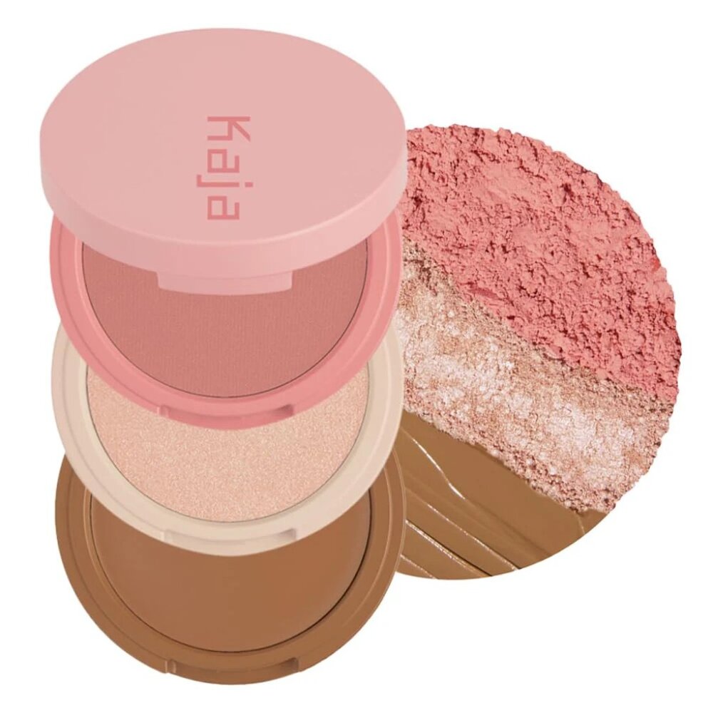 Kaja Play Bento - Blush, Highlighter, & Bronzer Trio Sugar Cookie Full Size NIB‎